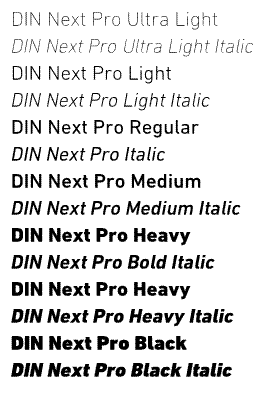 DIN™ Next Pro Basic